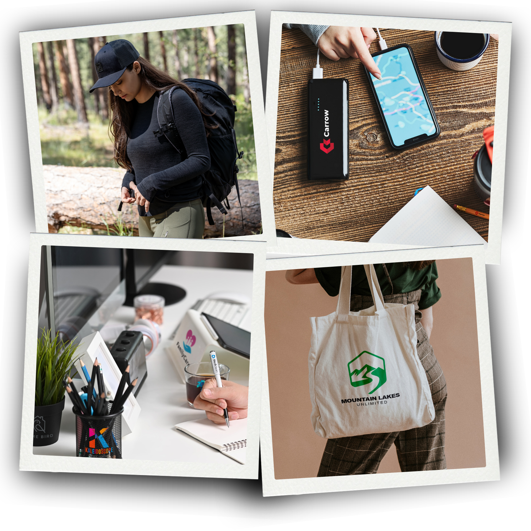 Valkyrie Made custom print work — hats, drinkware, totes, promo gear