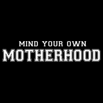 Minding you own Motherhood - White  - Women's Heritage Jersey Crop T-Shirt Design
