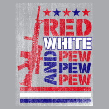 Red, White, and Pew Pew Pew - Unisex CVC Jersey Tee Design